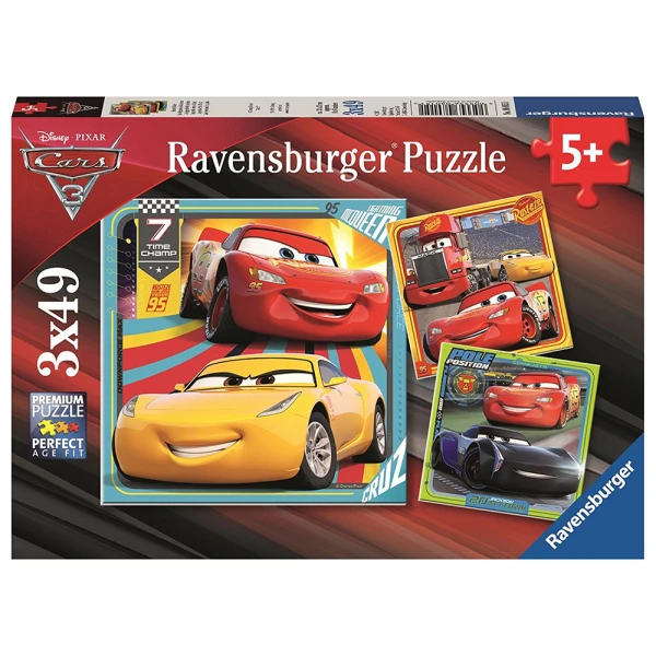 RAVENSBURGER ΠΑΖΛ 3X49 τεμ. CARS 3