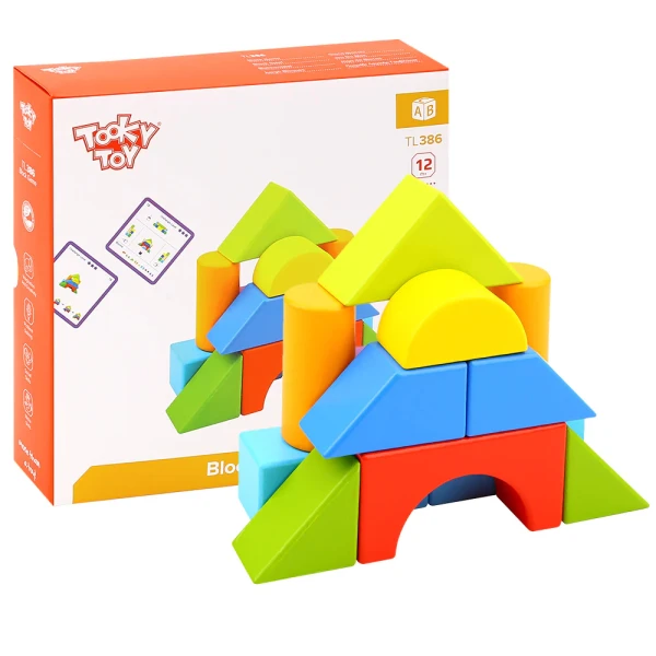 WOODEN LOGIC BLOCK GAME 
