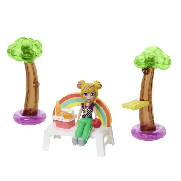 POLLY POCKET ΚΟΥΚΛΑ ΜΕ ΡΟΥΧΑ & ΑΞΕΣΟΥΑΡ ΚΟΛΥΜΒΗΣΗΣ ΚΑΙ ΑΘΛΗΣΗΣ - ΠΟΔΟΣΦΑΙΡΟ