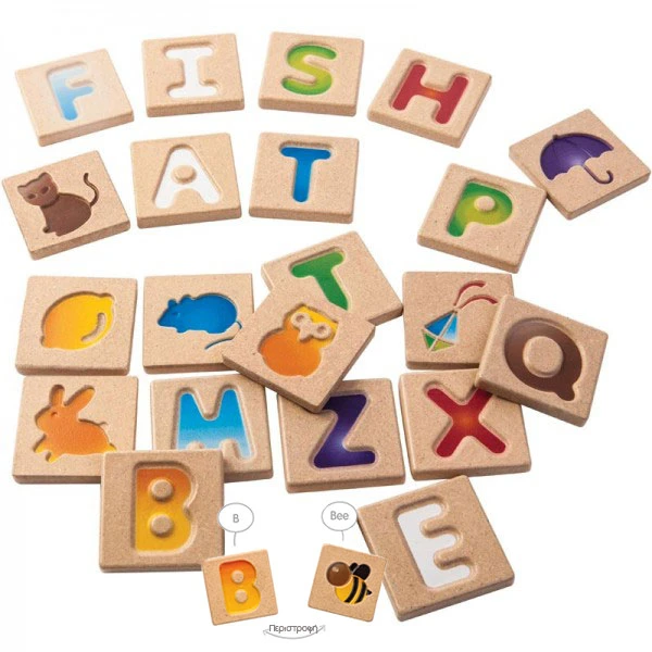 PLAN TOYS ΞΥΛΙΝΗ ΑΛΦΑΒΗΤΑ ΑΓΓΛΙΚΑ (Α-Ζ)