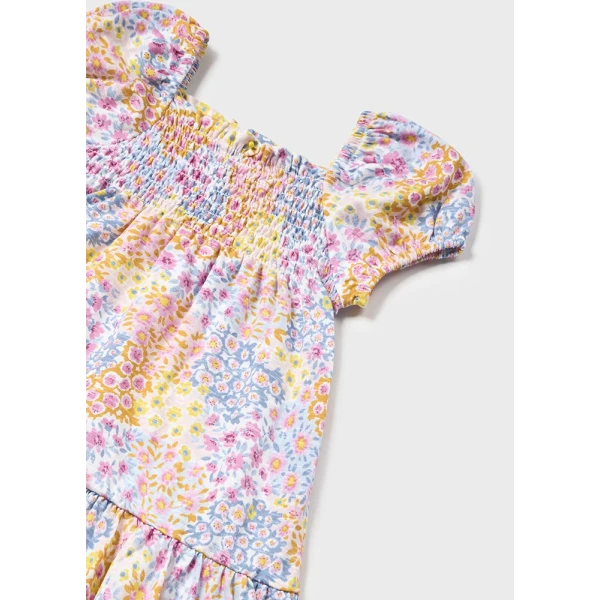 MAYORAL DRESS PRINTED HEADBAND PINK