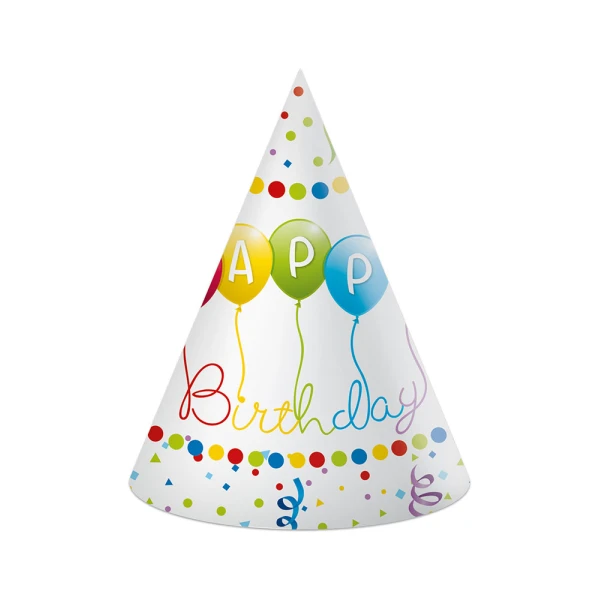 HATS 6 pcs HAPPY BIRTHDAY STREAMERS