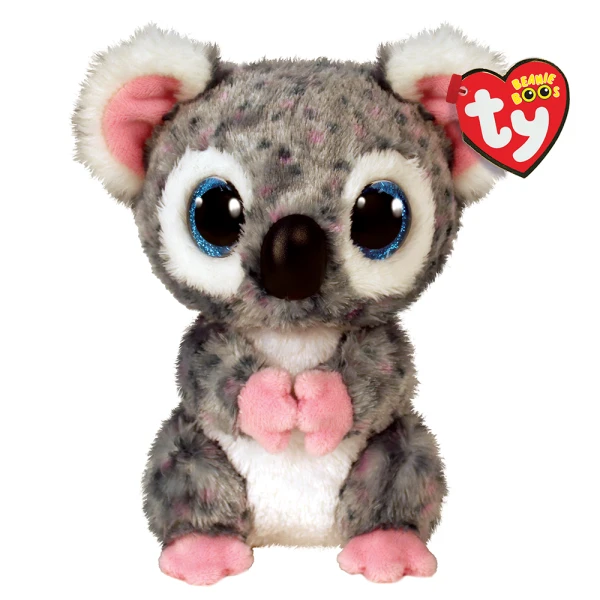 TY BEANIE BOOS PLUSH KOALA GREY WITH DOTS 15 cm