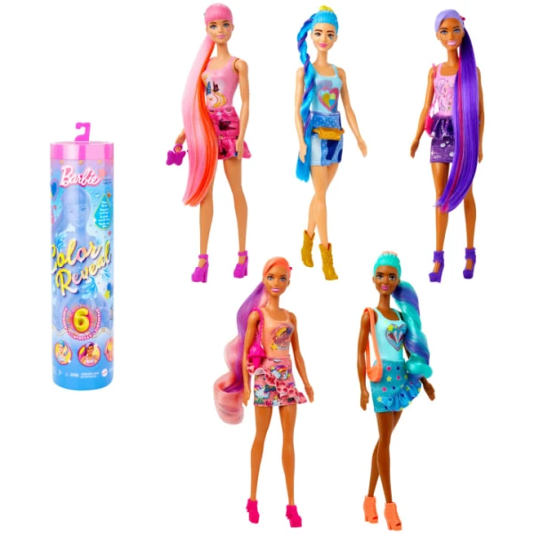 BARBIE DOLL COLOR REVEAL TOTALLY DENIM SERIES - 5 DESIGNS