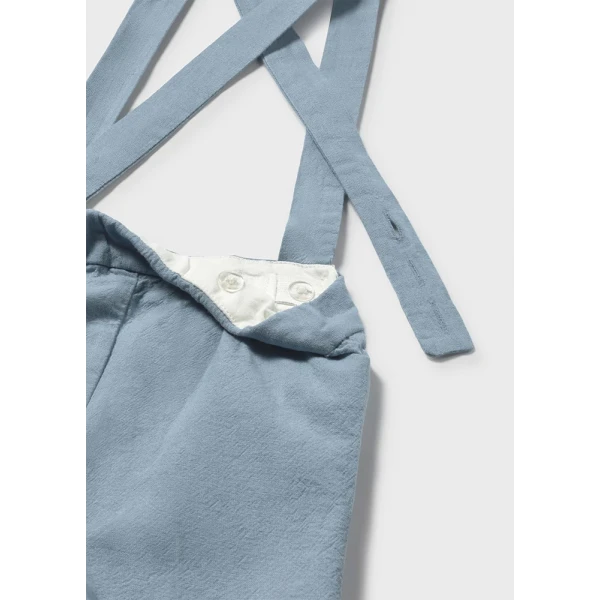 MAYORAL SET BERMUDA PANTS LINEN 3 PIECES PETROL 