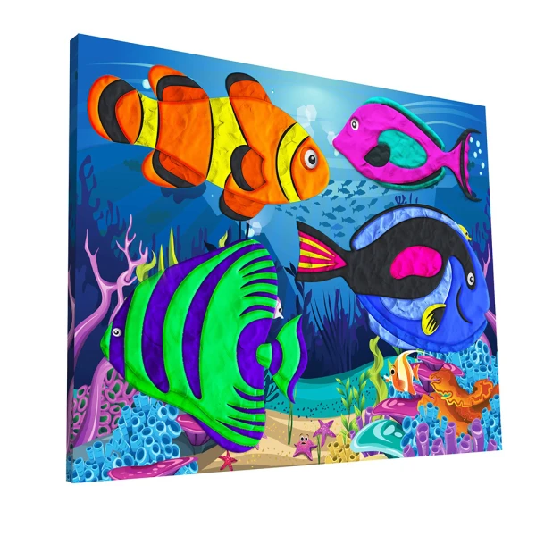 SPLAT PLANET MESS-FREE PAINT KIT WITH CLAY SEA LIFE