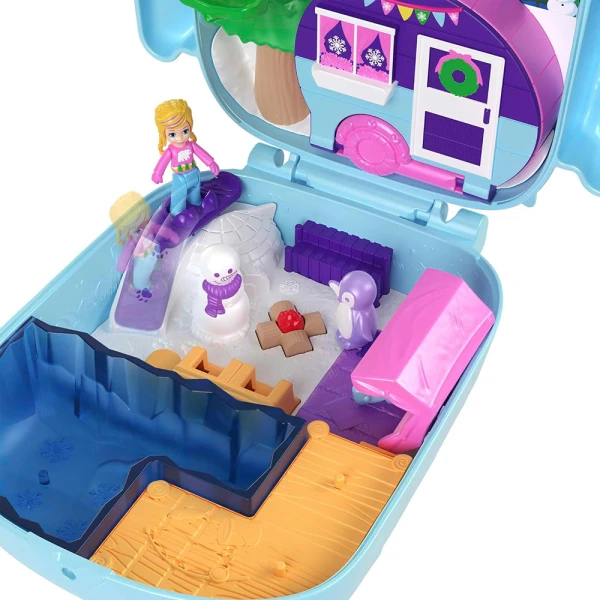 POLLY POCKET Ο ΚΟΣΜΟΣ ΤΗΣ POLLY - ΣΕΤΑΚΙ SNOWY SLEEPOVER OWL