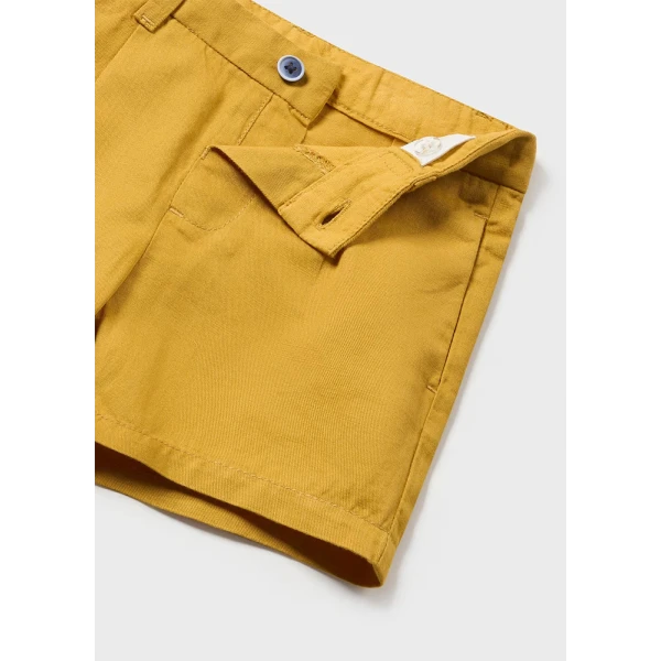 MAYORAL SET BERMUDA SHORTS SHIRT LONG SLEEVES OCHRE