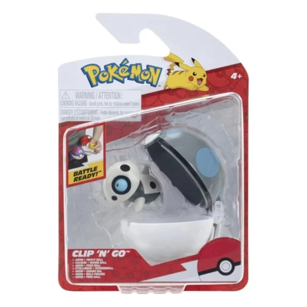 POKEMON POKE BALL CLIP N GO WITH FIGURE W20 - STOLLUNIOR AND HEAVY BALL