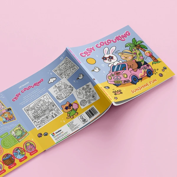 ART MAKER COSY COLOURING ΒΙΒΛΙΟ ΖΩΓΡΑΦΙΚΗΣ SUNSHINE FUN