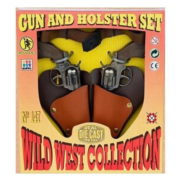 WILD WEST SET DOUBLE LITTLE REVOLVER