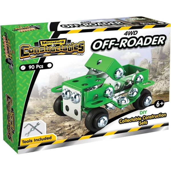 CONSTRUCT IT ΚΑΤΑΣΚΕΥΗ MINI ΑΥΤΟΚΙΝΗΤΟ 4WD OFF-ROADER ΠΡΑΣΙΝΟ 90 τεμ.