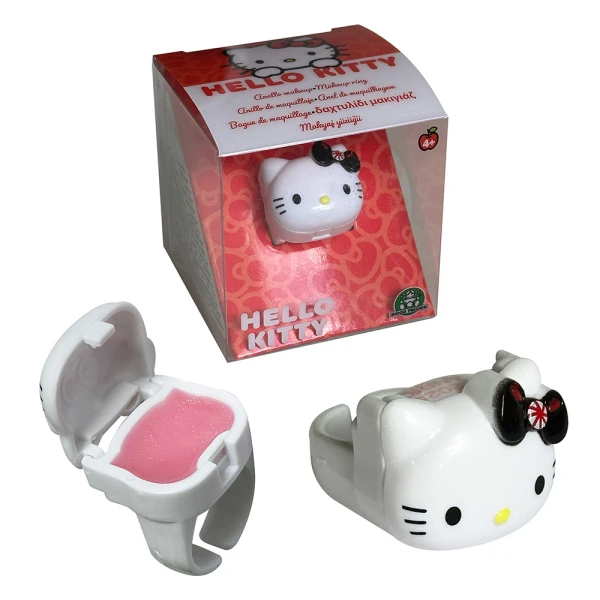 HELLO KITTY RING WITH LIP BALM - SEVERAL DESIGNS