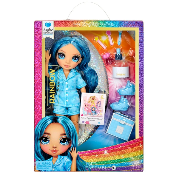 RAINBOW HIGH JUNIOR HIGH PJ PARTY ΚΟΥΚΛΑ - SKYLER (BLUE)