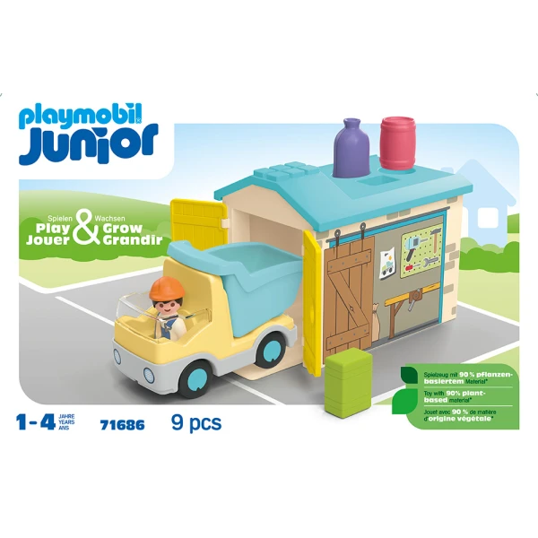 PLAYMOBIL JUNIOR ΦΟΡΤΗΓΟ ΜΕ ΓΚΑΡΑΖ