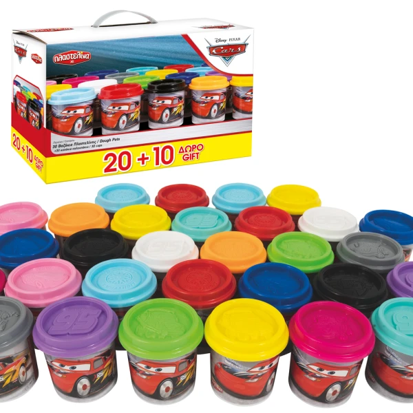 AS ΠΛΑΣΤΕΛΙΝΗ DISNEY CARS 20 ΒΑΖΑΚΙΑ + 10 ΔΩΡΟ ΜΕ ΚΑΠΑΚΙΑ ΚΑΛΟΥΠΑΚΙΑ (13 ΧΡΩΜΑΤΑ) 3KG