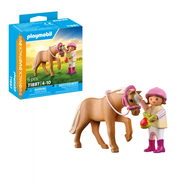 PLAYMOBIL DUOPACK ΚΟΡΙΤΣΑΚΙ ΜΕ ΠΟΝΥ