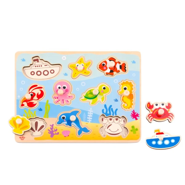 WOODEN WEDGE PUZZLE SEA