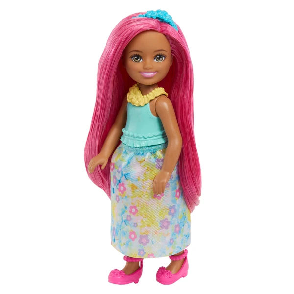 BARBIE CHELSEA DOLL FAIRYTALE WORLD - ROYAL WITH PINK HAIR