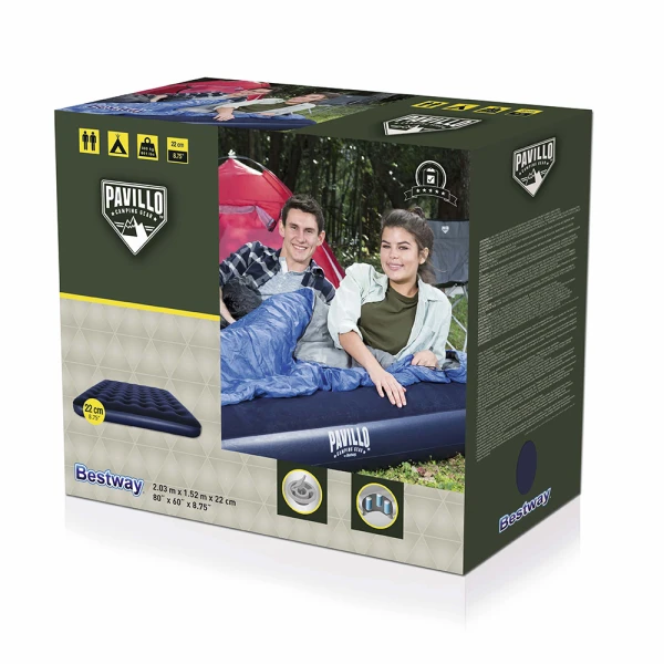 BESTWAY INFLATABLE AIRBED 203X152X22 cm QUEEN PAVILLO