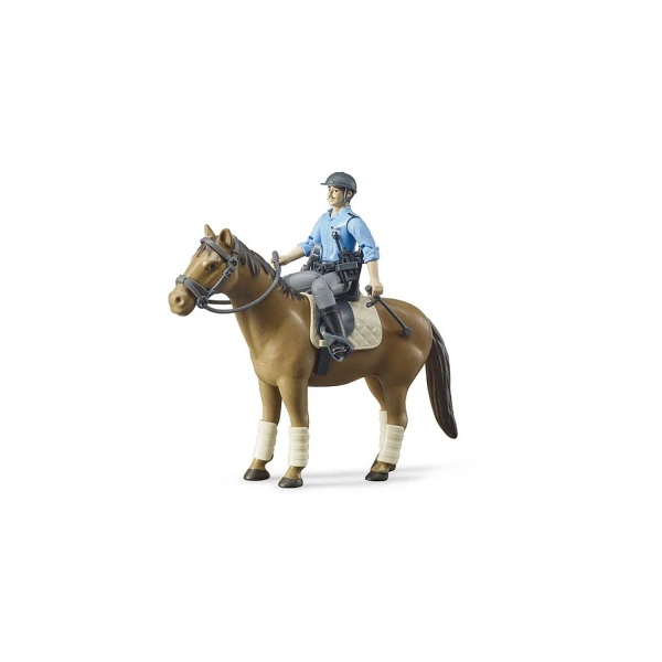 BRUDER FIGURE HORSEBACK POLICEMAN 