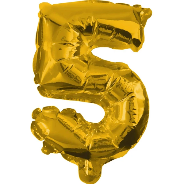 BALLOON GOLD FOIL 85 cm No 5