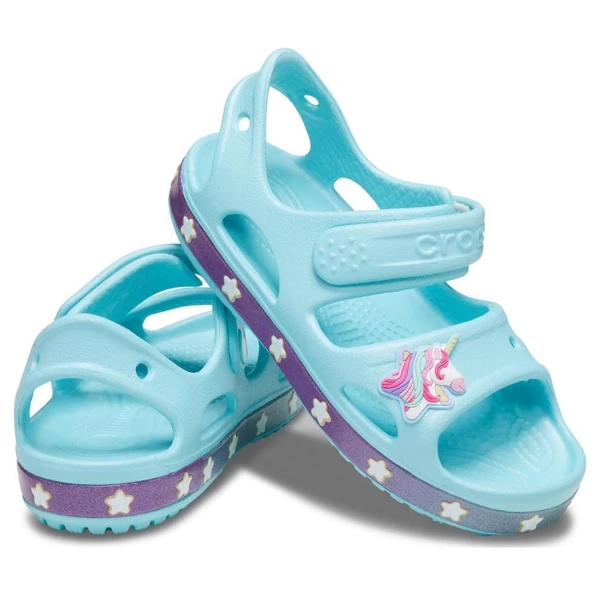 CROCS CROCSFL UNICORN CHARM SANDAL G ICE BLUE
