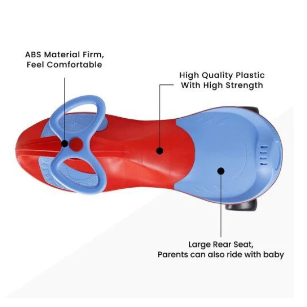 FOOT-MOVABLE ECO CAR RED