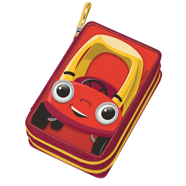 DOUBLE FILLED PENCIL CASE RED LITTLE TIKES
