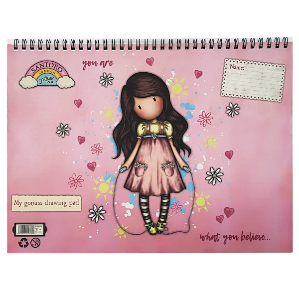 DRAWING PAD A4 30 SHEETS GORJUSS - 2 DESIGNS