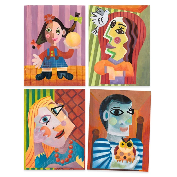 DJECO INSPIRED BY PICASSO - ΚΟΛΑΖ ΚΥΒΙΣΜΟΣ ΠΟΡΤΡΑΙΤΑ